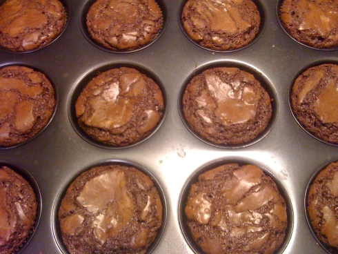 Kladdkaksmuffins Kladdkaksmuffins