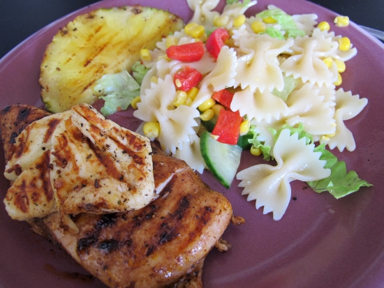 Grillad kyckling med ananas Grillad kyckling med ananas