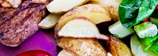 Ryggbiff med klyftpotatis Ryggbiff med klyftpotatis