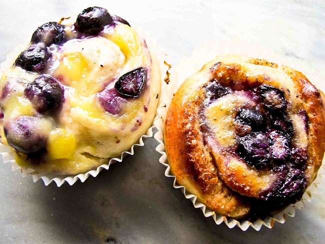 Blåbärsbullar Blåbärsbullar