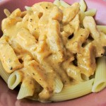 Pasta Alfredo med kyckling