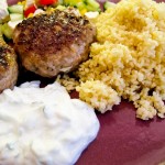 Fetaostbiffar med Citronbulgur