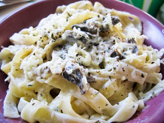 Tagliatelle med champinjoner