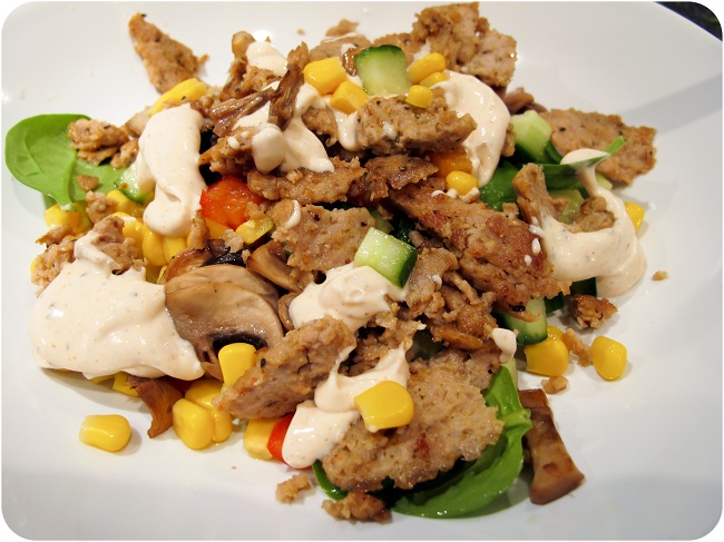 Hemlagad kebabsallad