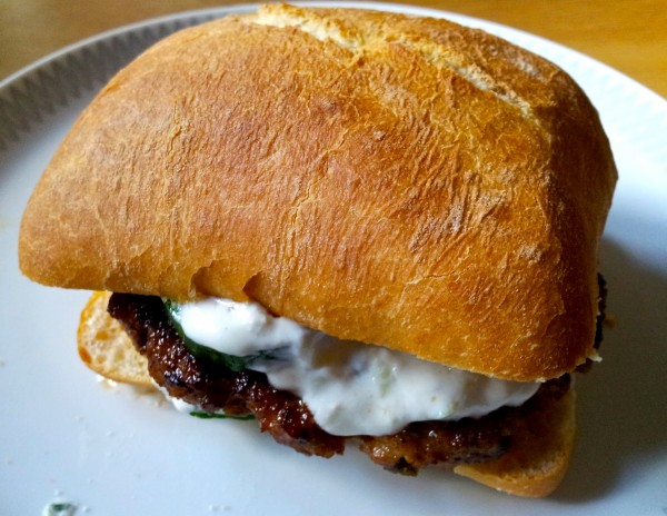 Hamburgare i Ciabatta