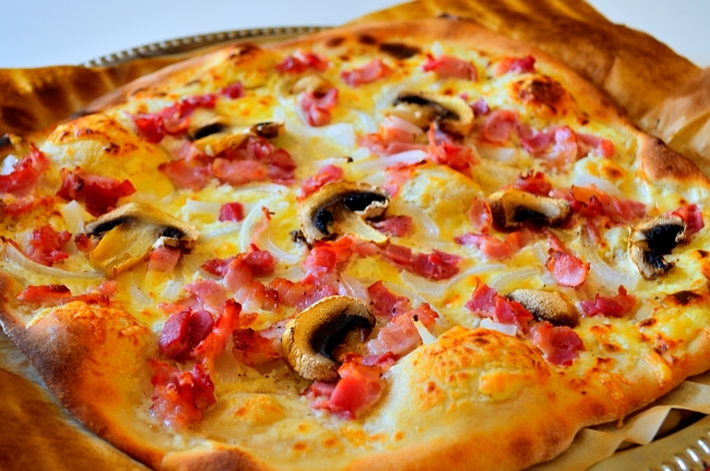 Tarte flambée forestière