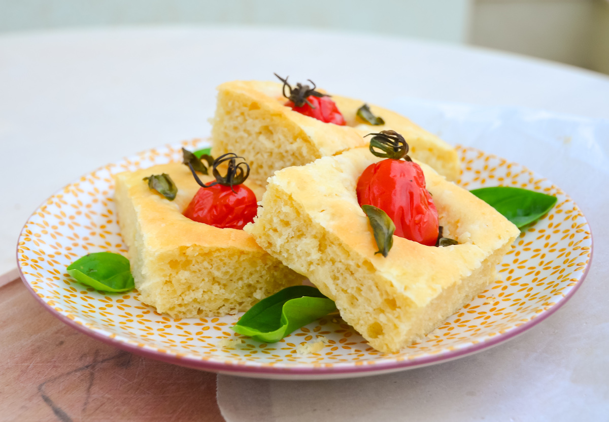 Foccacia i långpanna Foccacia i långpanna