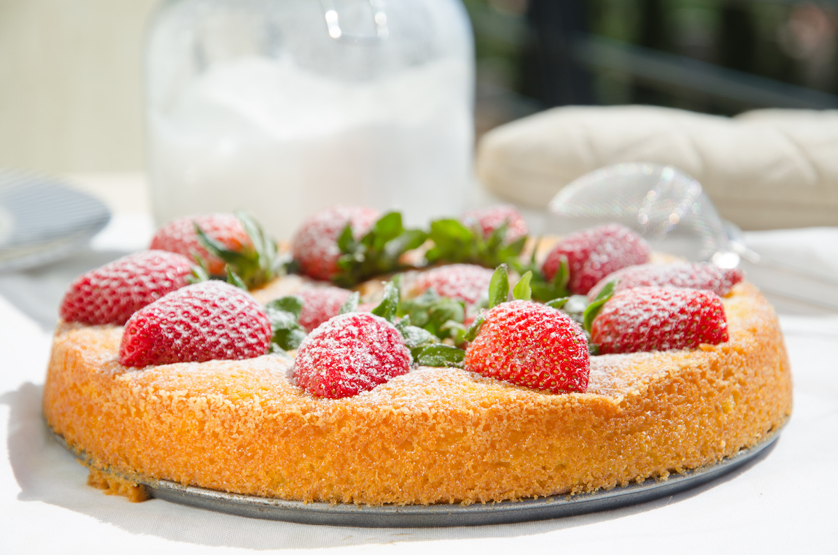 Jordgubbskladdkaka Jordgubbskladdkaka