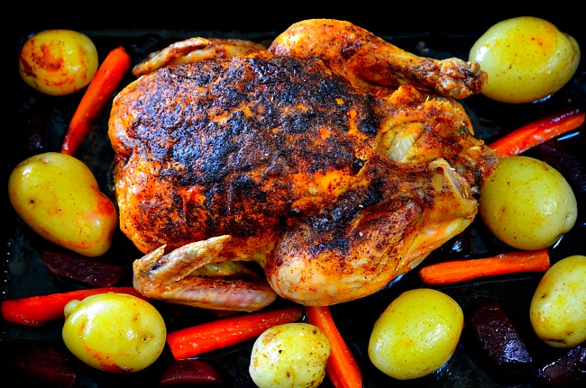 Kyckling i ugn recept Recept på kyckling i ugn