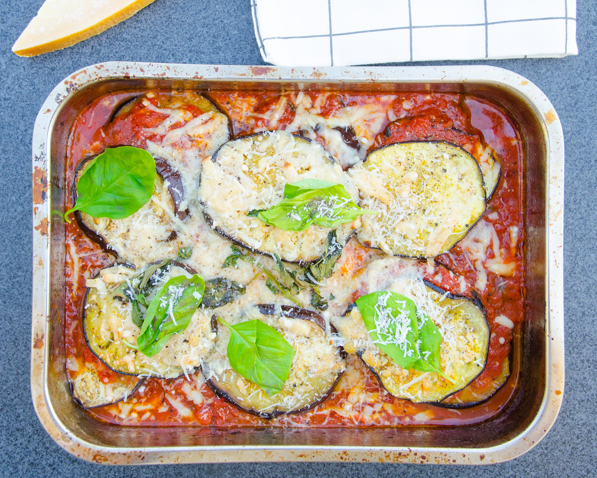 Aubergine parmigiana Aubergine parmigiana