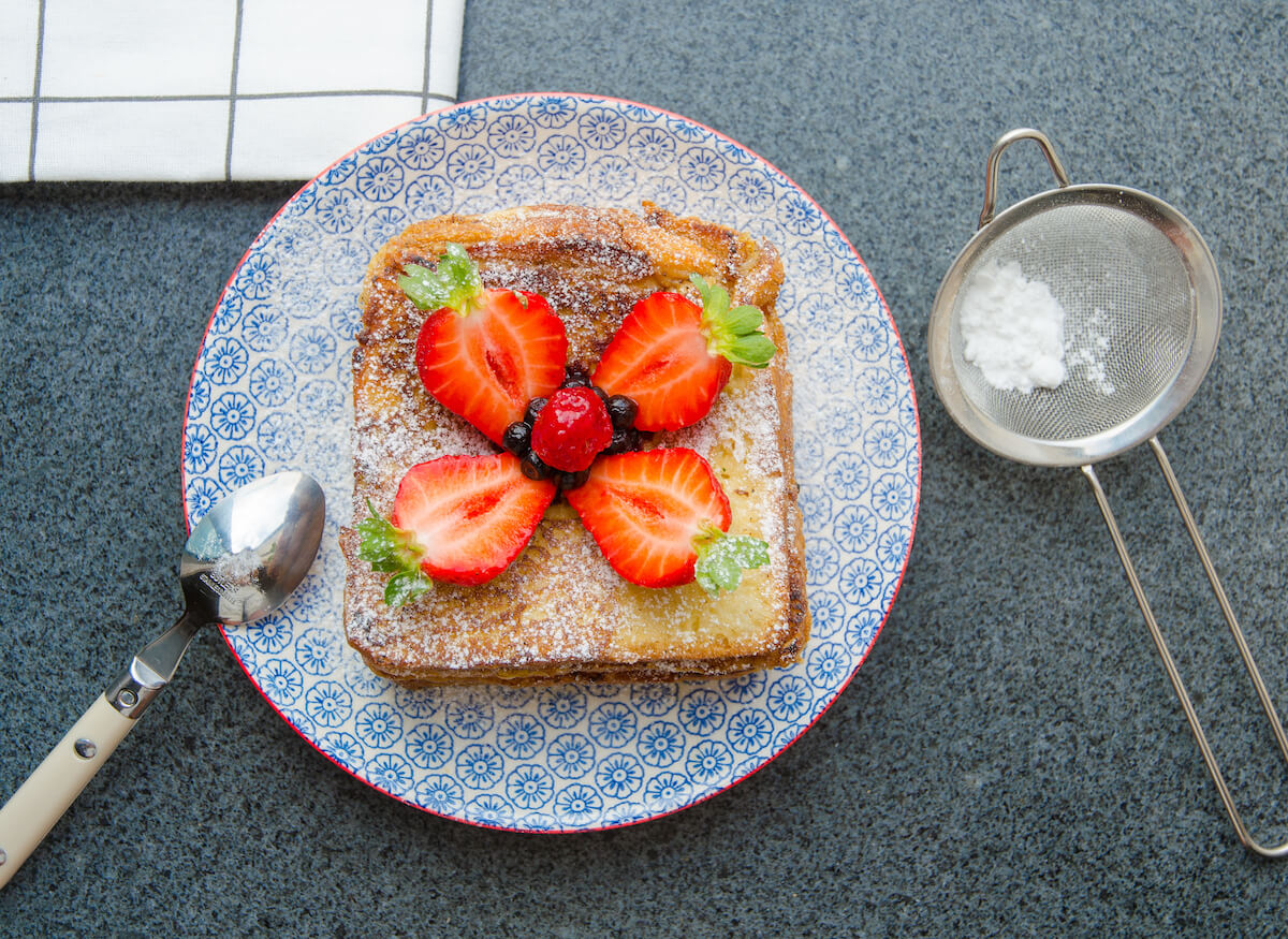 French toast med bär French toast med bär