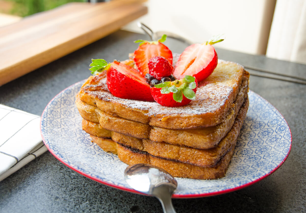 French toast med bär French toast med bär