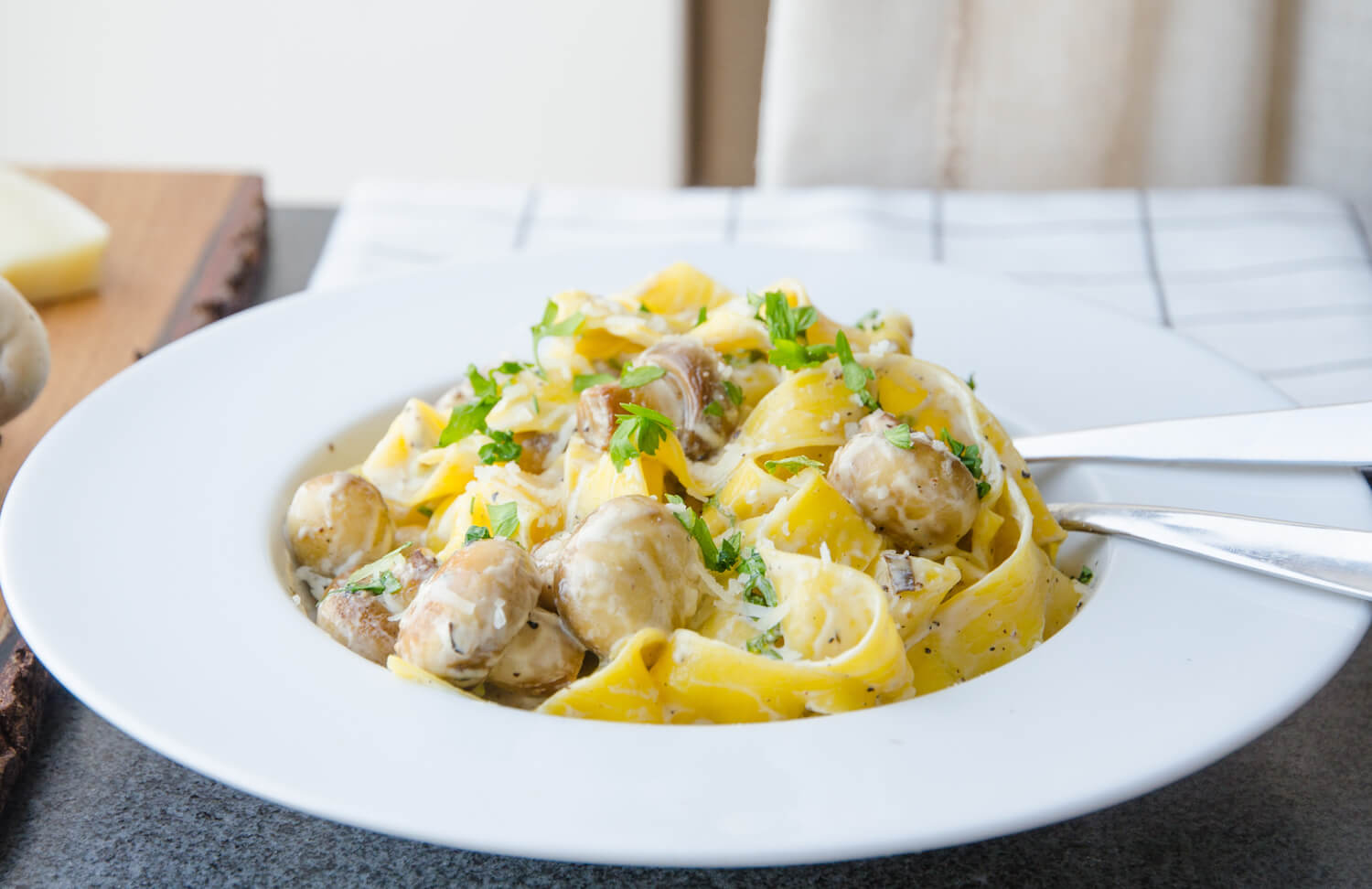 Pappardelle med svamp Pappardelle med svamp
