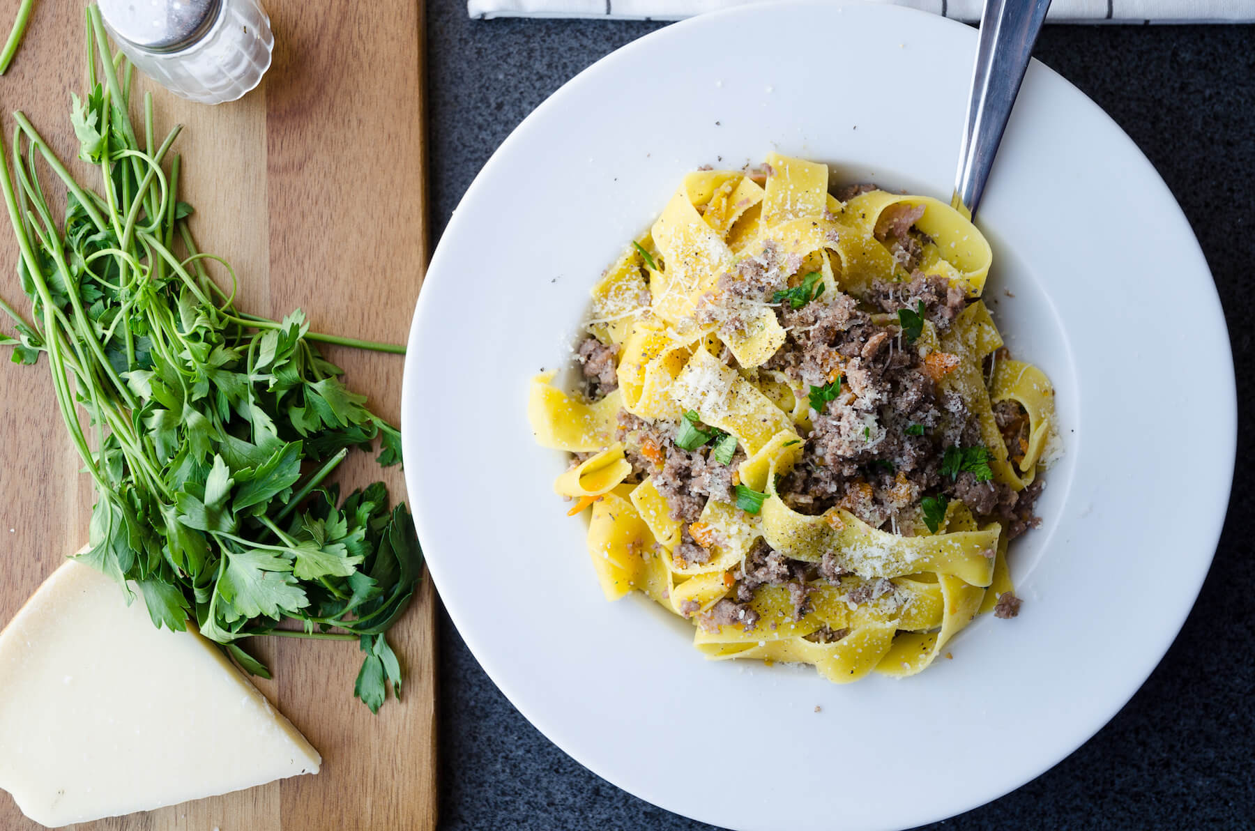 Pasta Bolognese Bianco Pasta Bolognese Bianco