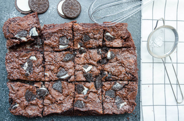 Oreobrownies recept