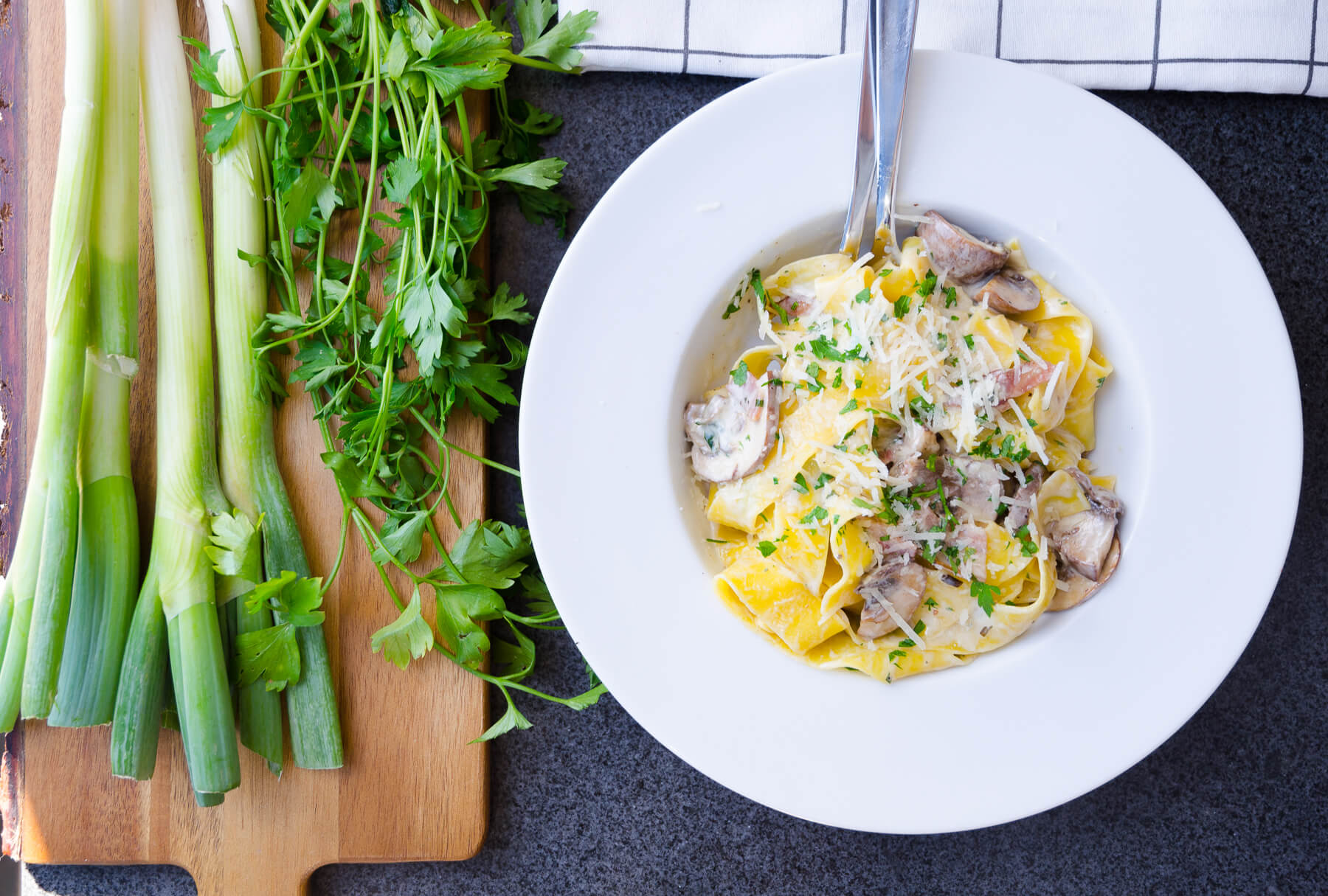 Pappardelle Svamp Bacon Pappardelle Svamp Bacon