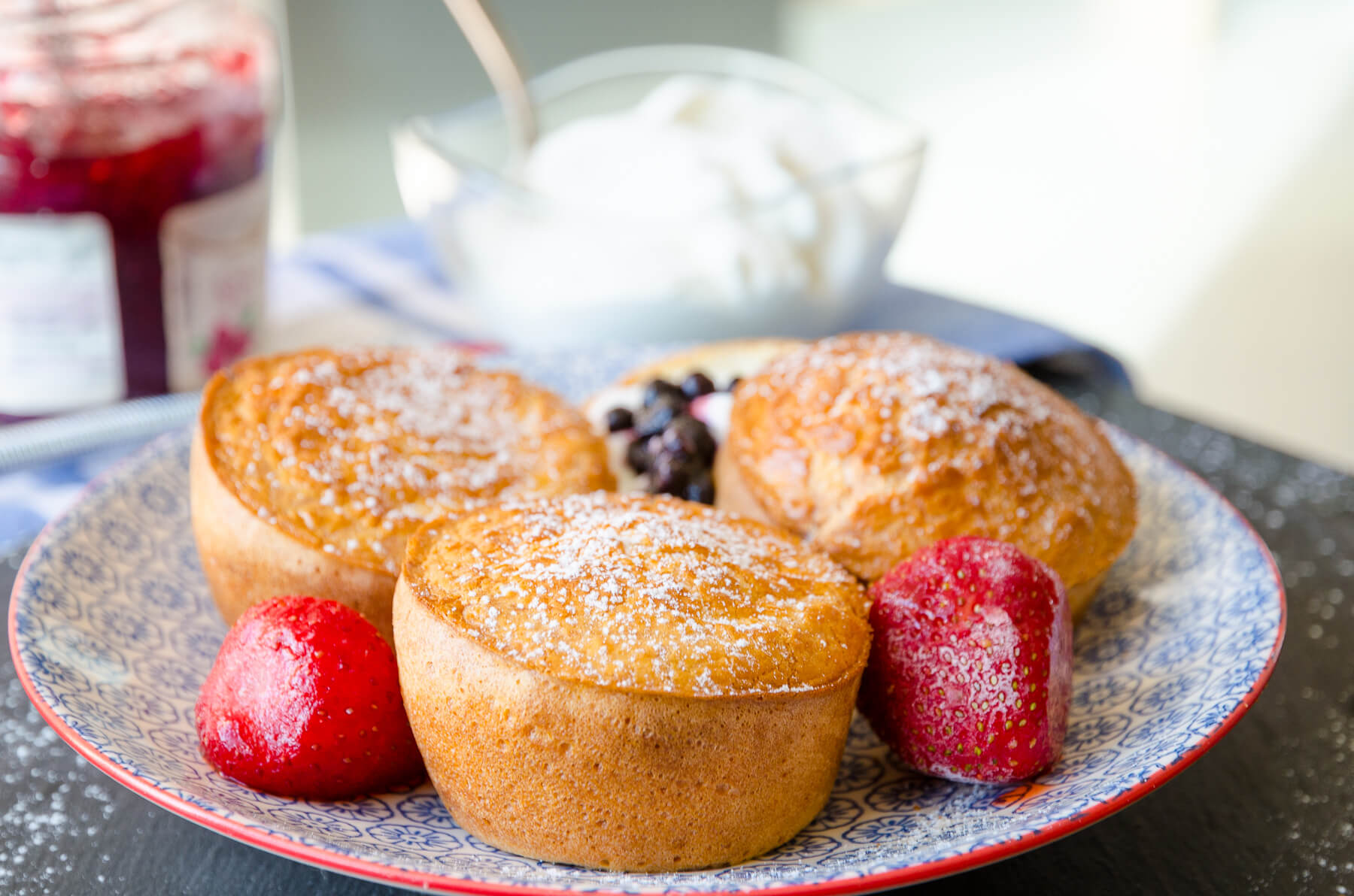 Popovers Pannkaksmuffins-recept Popovers Pannkaksmuffins-recept