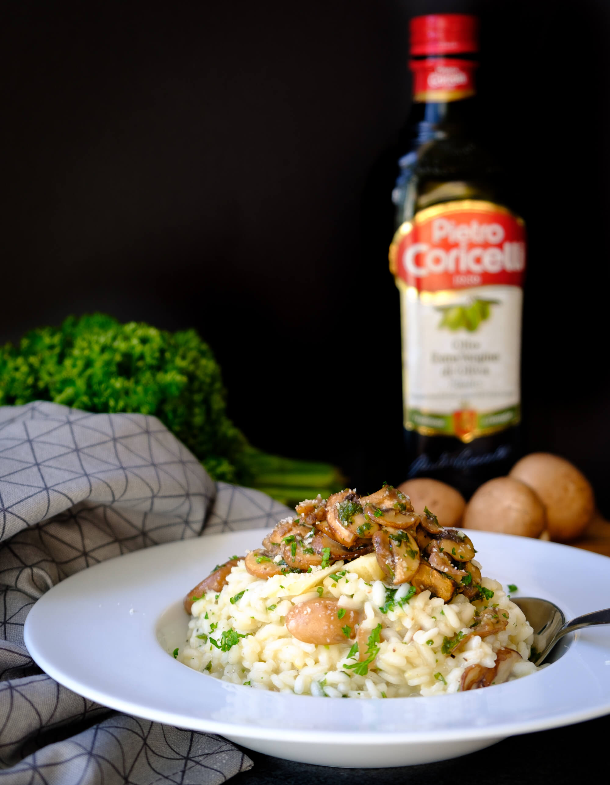 Risotto med svamp och persilja Risotto med svamp och persilja