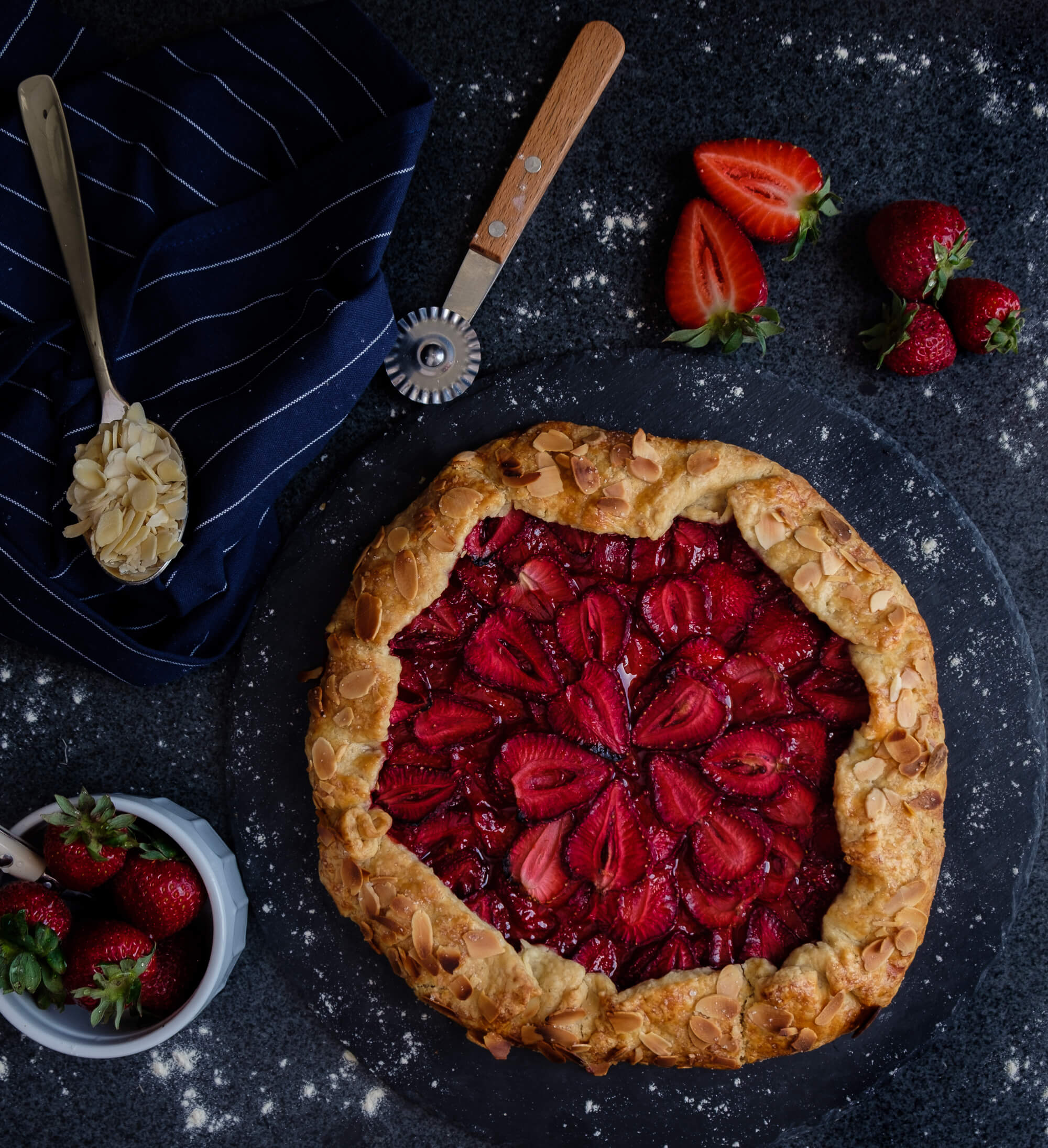 Jordgubbsgalette Jordgubbsgalette