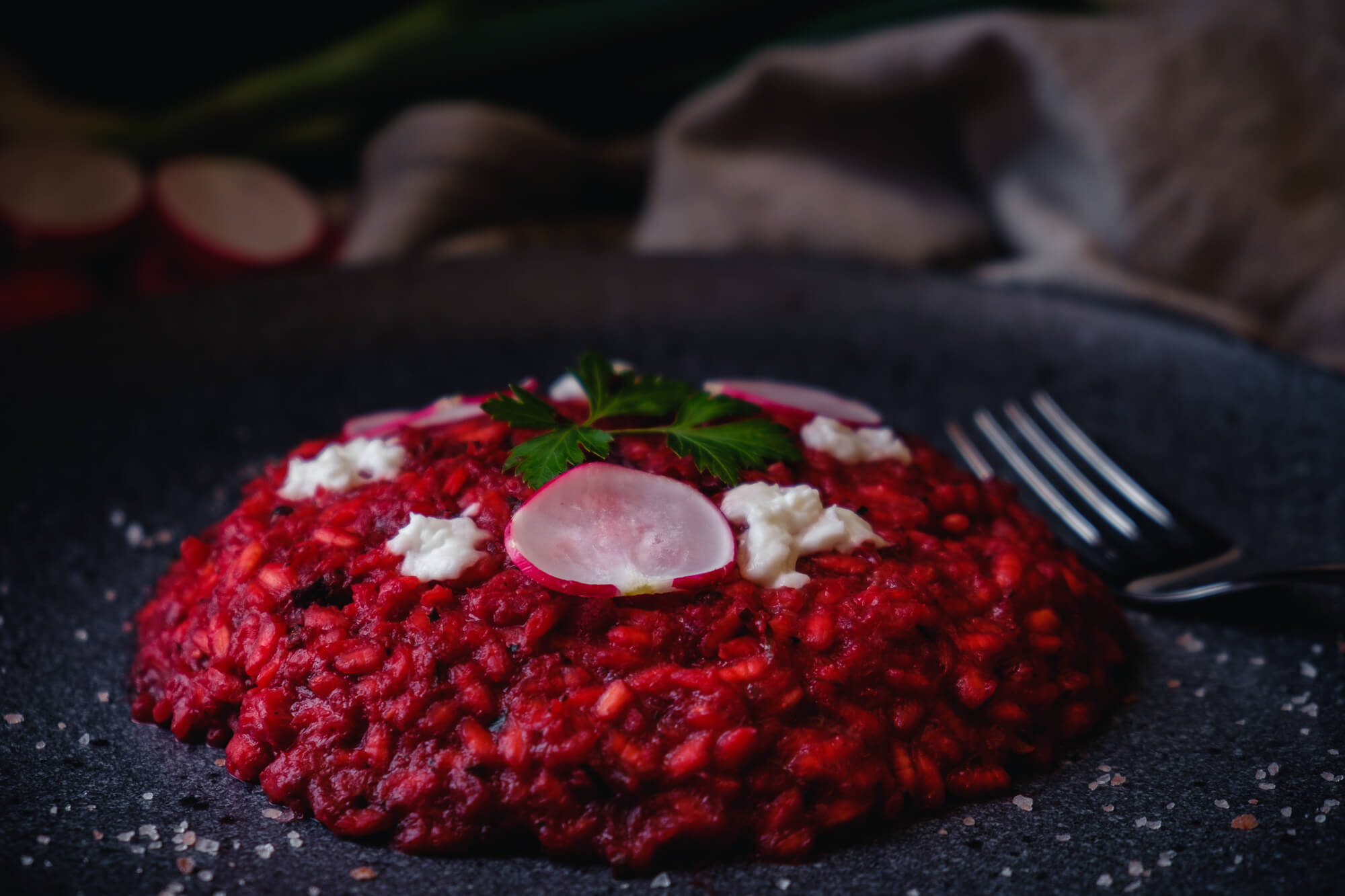 Rödbetsrisotto med getost Rödbetsrisotto med getost