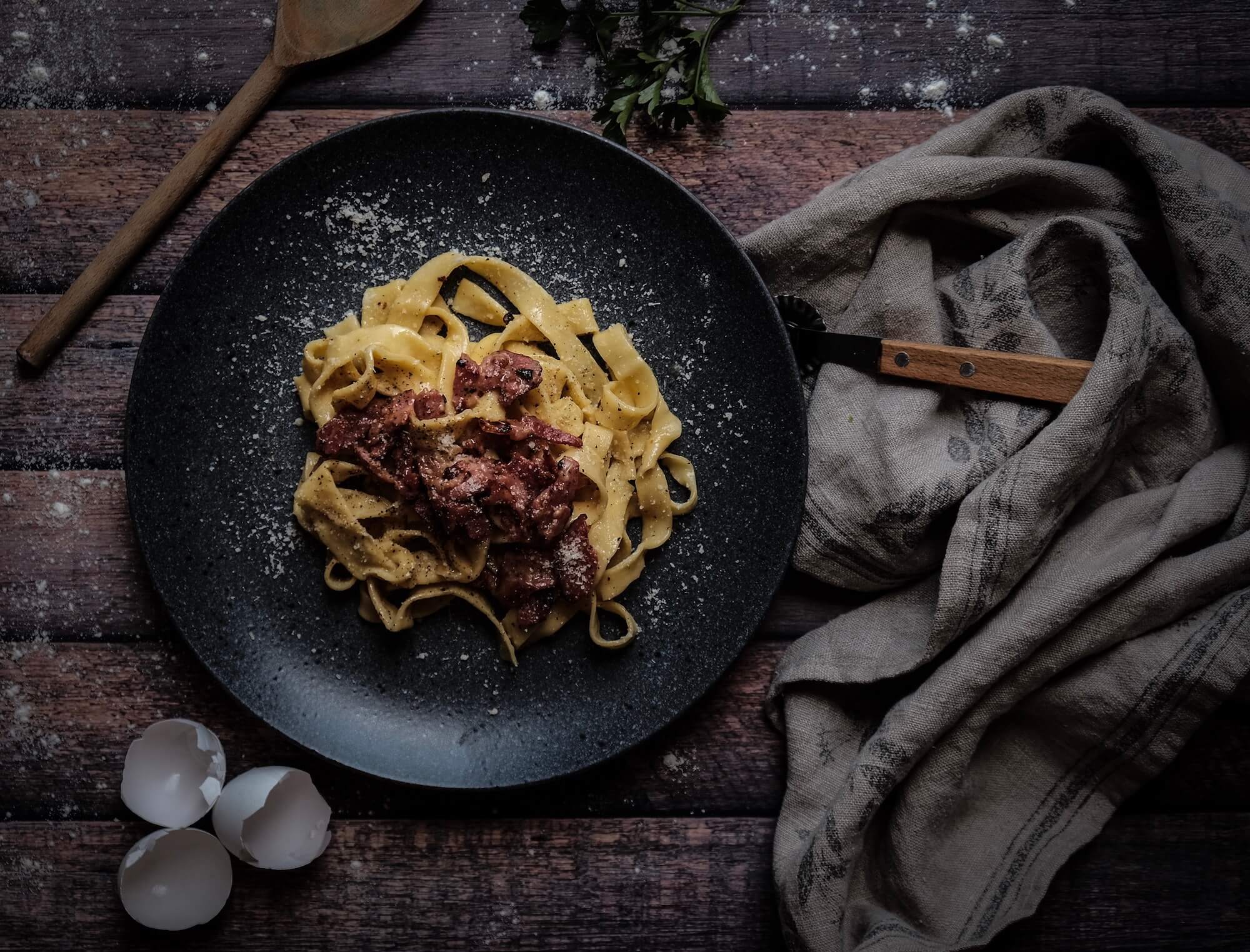 Tagliatelle Carbonara Tagliatelle Carbonara