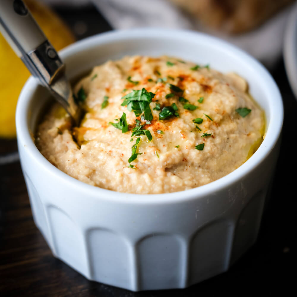 Hummus med tahini Hummus med tahini